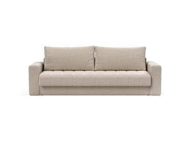 Akello sovesofa med armlæn i 612 Blida Sand Grey, set forfra