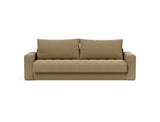 Akello sovesofa med armlæn i 860 Yogia Olive Brown, set forfra
