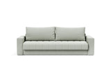 Akello sovesofa med armlæn i 888 Mozart Slate Brown, set forfra