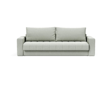 Akello sovesofa med armlæn i 888 Mozart Slate Brown, set forfra