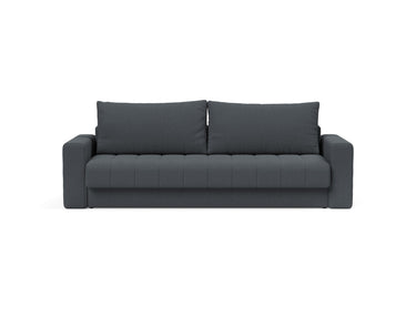 Akello sovesofa med armlæn i 894 Mozart Grey Bronze, set forfra