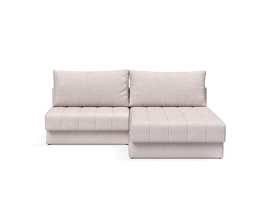 Akello sovesofa med chaiselong i 300 Weda Sand, set forfra