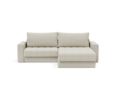 Akello sovesofa med chaiselong og armlæn i 527 Mixed Dance Natural, set forfra