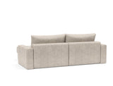 Akello sovesofa med chaiselong og armlæn i 280 Avella Sand, set skråt bagfra