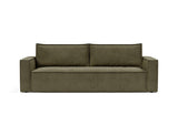 Newilla sovesofa i 316 Cordufine Pine Green, set forfra