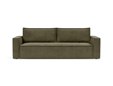 Newilla sovesofa i 316 Cordufine Pine Green, set forfra