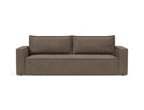 Newilla sovesofa i 411 Esina Cedar Brown, set forfra