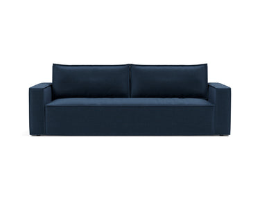 Newilla sovesofa i 414 Esina Indigo Blue, set forfra