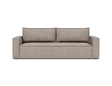 Newilla sovesofa i 472 Yuveno Warm Grey, set forfra