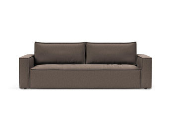 Newilla sovesofa i 530 Bouclé Taupe, set forfra