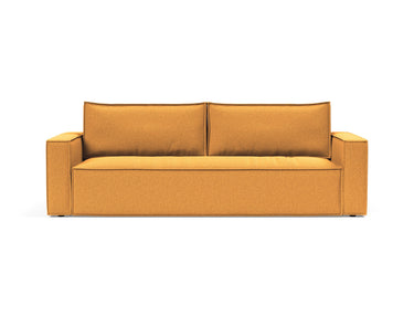 Newilla sovesofa i 536 Bouclé Ochre, set forfra