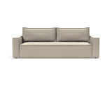 Newilla sovesofa i 539 Bouclé Beige, set forfra