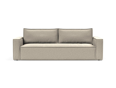 Newilla sovesofa i 539 Bouclé Beige, set forfra