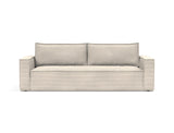 Newilla sovesofa i 594 Corduroy Ivory, set forfra
