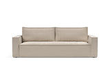 Newilla sovesofa i 612 Blida Sand Grey, set forfra