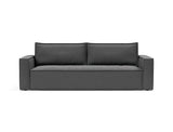 Newilla sovesofa i 852 Mahoga Seal Grey, set forfra