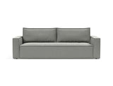 Newilla sovesofa i 853 Mahoga Dove Grey, set forfra