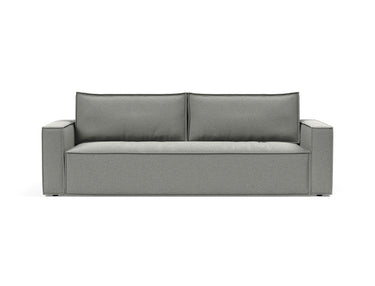 Newilla sovesofa i 853 Mahoga Dove Grey, set forfra