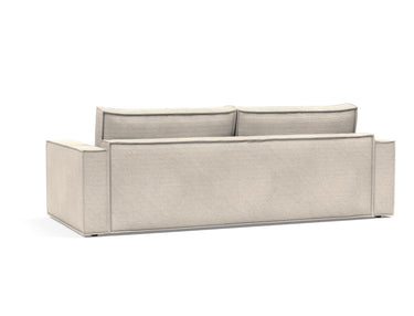 Newilla sovesofa i 594 Corduroy Ivory, set skråt bagfra