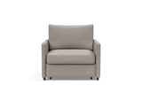 Neah stol med slim armlæn i 321 Corocco Warm Grey, set forfra
