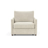 Neah stol med slim armlæn i 357 Taura Off White, set forfra