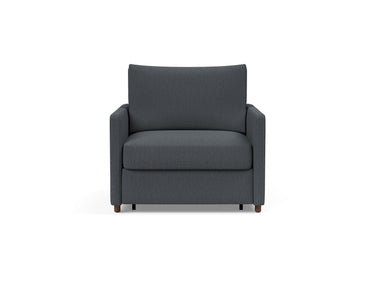 Neah stol med slim armlæn i 894 Mozart Grey Bronze, set forfra