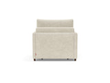 Neah stol med slim armlæn i 357 Taura Off White, set bagfra