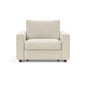 Neah stol med standard armlæn i 357 Taura Off White, set forfra