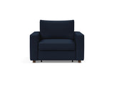 Neah stol med standard armlæn i 528 Mixed Dance Blue, set forfra