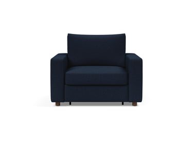 Neah stol med standard armlæn i 528 Mixed Dance Blue, set forfra