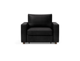 Neah stol med standard armlæn i 550 Faunal Black, set forfra