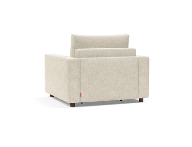 Neah stol med standard armlæn i 357 Taura Off White, set skråt bagfra