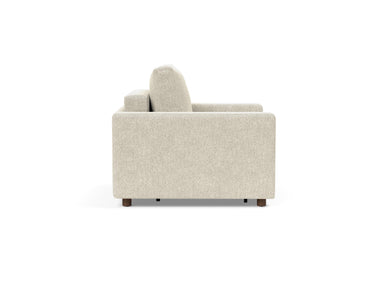 Neah stol med standard armlæn i 357 Taura Off White, set fra siden