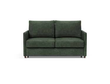 Neah 140 sovesofa med slim armlæn i 281 Avella Pine Green, set forfra