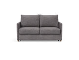Neah 140 sovesofa med slim armlæn i 282 Avella Warm Grey, set forfra