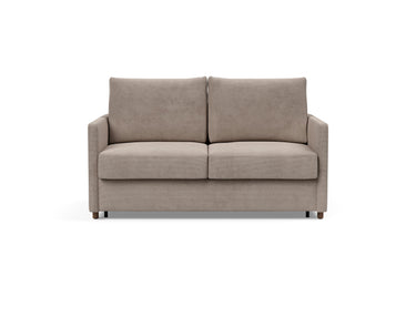 Neah 140 sovesofa med slim armlæn i 318 Cordufine Beige, set forfra