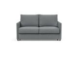 Neah 140 sovesofa med slim armlæn i 320 Corocco Shadow Grey, set forfra