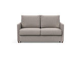 Neah 140 sovesofa med slim armlæn i 321 Corocco Warm Grey, set forfra