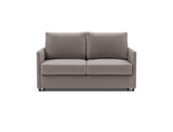 Neah 140 sovesofa med slim armlæn i 418 Esina Truffle, set forfra