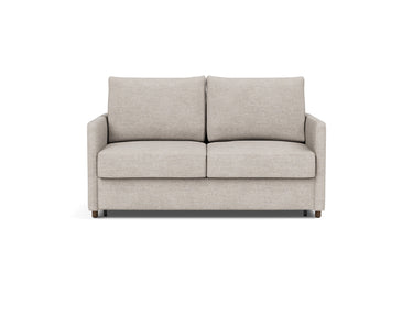 Neah 140 sovesofa med slim armlæn i 471 Yuveno Sand, set forfra
