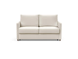 Neah 140 sovesofa med slim armlæn i 531 Bouclé Off White, set forfra