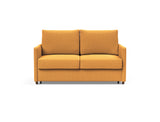 Neah 140 sovesofa med slim armlæn i 536 Bouclé Ochre, set forfra