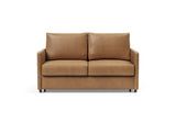 Neah 140 sovesofa med slim armlæn i 551 Faunal Brown, set forfra