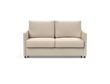 Neah 140 sovesofa med slim armlæn i 586 Phobos Latte, set forfra