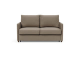 Neah 140 sovesofa med slim armlæn i 850 Mahoga Caramel, set forfra