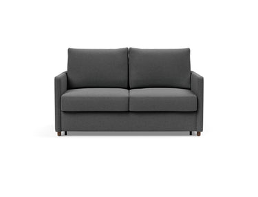 Neah 140 sovesofa med slim armlæn i 852 Mahoga Seal Grey, set forfra