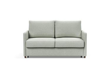 Neah 140 sovesofa med slim armlæn i 888 Mozart Slate Brown, set forfra