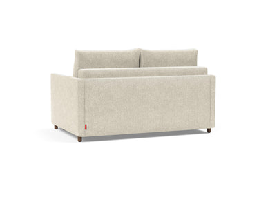 Neah 140 sovesofa med slim armlæn i 357 Taura Off White, set skråt bagfra
