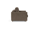 Neah 140 sovesofa med slim armlæn i 411 Esina Cedar Brown, set fra siden