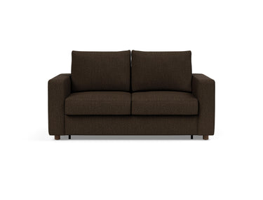 Neah 140 sovesofa med standard armlæn i 358 Taura Chocco, set forfra